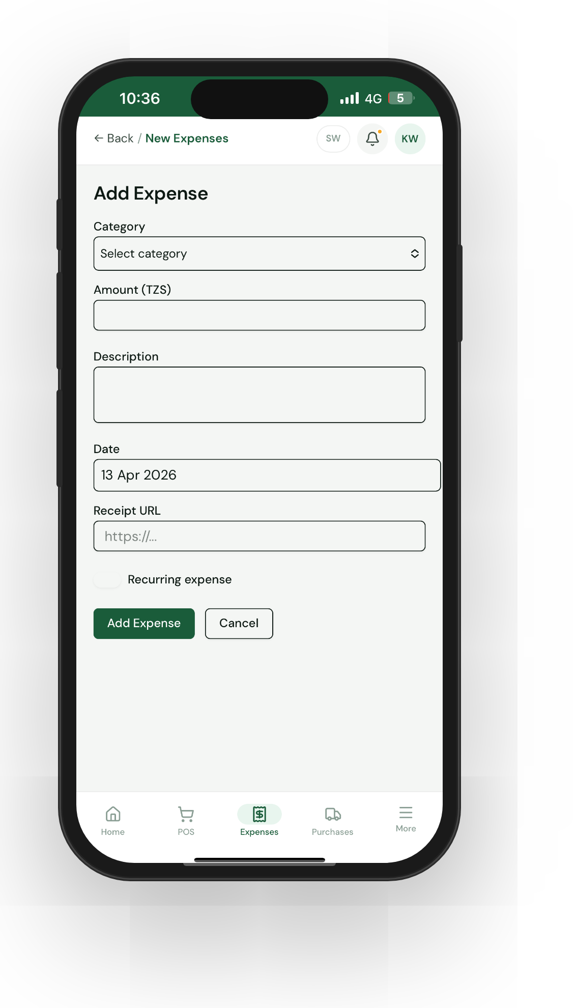 Recording a stock purchase